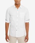 Kenneth Cole Reaction Men's Slim-fit Dot-pattern Cotton Shirt