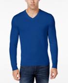Club Room Men's Merino Blend V-neck Sweater, Classic Fit, Only At Macy's