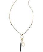 Inc International Concepts Gold-tone Beaded Long Pendant Necklace, Only At Macy's