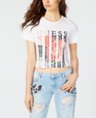 Guess Cotton Cropped Logo Graphic T-shirt