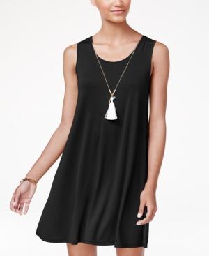 Ultra Flirt Juniors' Strappy-back Necklace Dress
