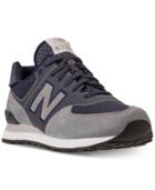 New Balance Men's 574 Knit Casual Sneakers From Finish Line