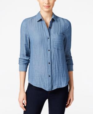 Calvin Klein Jeans Crinkled Long-sleeve Shirt