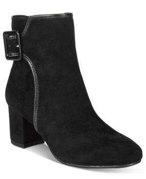 White Mountain Callaway Block-heel Booties Women's Shoes