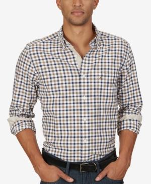 Nautica Men's Marine Check Long-sleeve Shirt