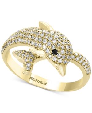 Effy Diamond Dolphin Ring (5/8 Ct. T.w.) In 14k Gold