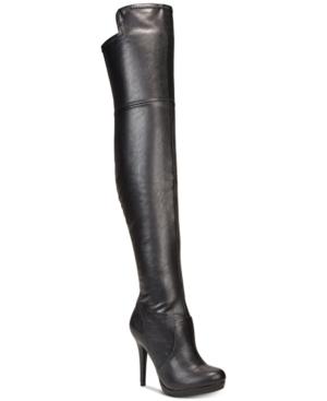 Thalia Sodi Blairre Over-the-knee Platform Boots, Created For Macy's Women's Shoes