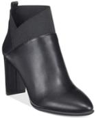 Nine West Kalette Pointed-toe Block-heel Booties Women's Shoes