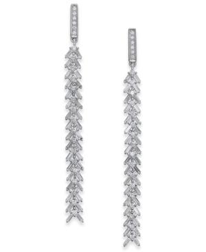 Diamond Cascading Linear Drop Earrings (1 Ct. T.w.) In 14k White Gold