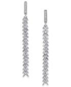 Diamond Cascading Linear Drop Earrings (1 Ct. T.w.) In 14k White Gold
