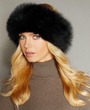 The Fur Vault Fox Fur Knitted Headband