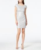 Adrianna Papell Sequin-beaded Lace Dress