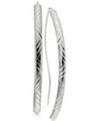 Giani Bernini Decorative Curved Bar Threader Earrings In Sterling Silver, Only At Macy's