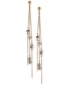 French Connection Two-tone Beaded Linear Spike Drop Earrings