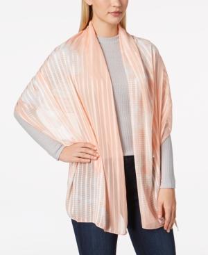 Calvin Klein Graphic Floral Chiffon Scarf, Created For Macy's