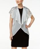 Inc International Concepts Sequined-shoulder Kimono, Only At Macy's