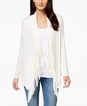 Karen Kane Fringe Cardigan Sweater