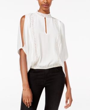 Xoxo Juniors' Cold-shoulder Cutout Blouse