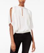 Xoxo Juniors' Cold-shoulder Cutout Blouse