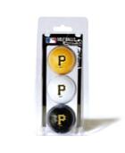 Team Golf Pittsburgh Pirates 3 Pk. Golf Ball Set