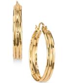 2028 Gold-tone Hoop Earrings