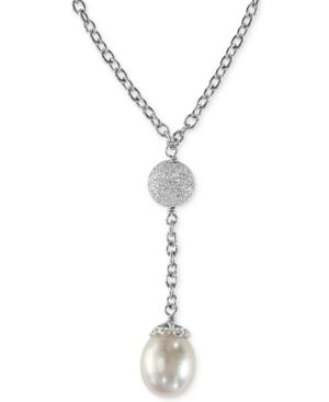 Effy Cultured Freshwater Pearl Drop Pendant Necklace In Sterling Silver (10mm)