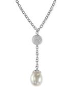 Effy Cultured Freshwater Pearl Drop Pendant Necklace In Sterling Silver (10mm)