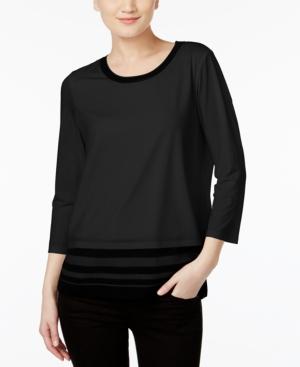 Calvin Klein Sweater-trim Top