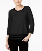Calvin Klein Sweater-trim Top