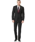 Kenneth Cole Reaction Suit Black Solid Slim Fit