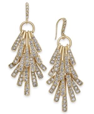 I.n.c. Gold-tone Pave Stick Shaky Chandelier Earrings, Created For Macy's