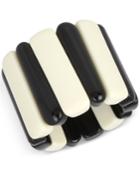Inc International Concepts Black And White Wide Stretch Bracelet, Only At Macy's