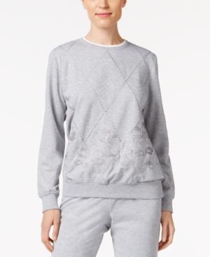 Alfred Dunner Petite Sweet Nothings Quilted Sweatshirt