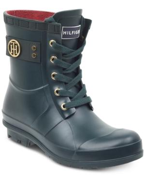 Tommy Hilfiger Trineti Lace-up Rain Boots Women's Shoes