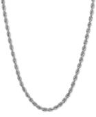 18 Rope Necklace In 14k White Gold