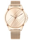 Tommy Hilfiger Women's Carnation Gold-tone Mesh Bracelet Watch 38mm