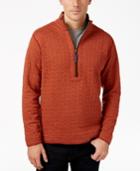 Tommy Bahama Men's Cobble Hill Quilted Reversible Half-zip Sweatshirt