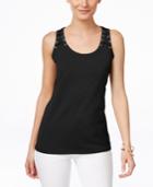 Inc International Concepts Lace-up Tank Top, Only At Macy's
