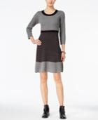 Tommy Hilfiger Colorblock Ribbed Sweater Dress