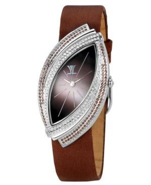 Le Vian Women's Time Duo Diamond (2-1/4 Ct. T.w.) Brown Satin Strap 27x49mm
