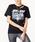 Freeze 24-7 Juniors' Bon Jovi Ripped Graphic T-shirt
