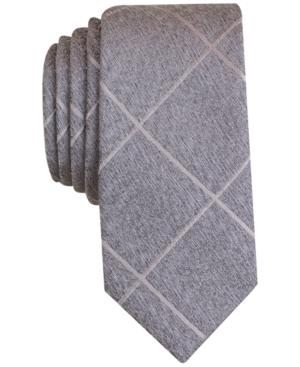Bar Iii Men's Faylen Grid Slim Tie, Only At Macy's