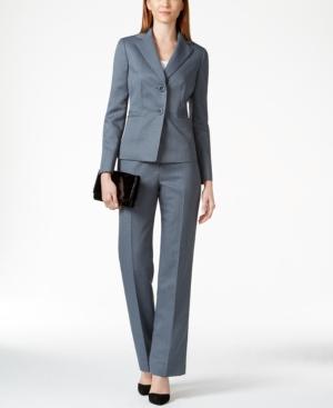 Le Suit Pinstripe Pantsuit