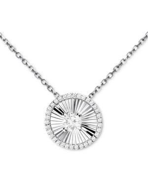 Diamond Disc Pendant Necklace (1/4 Ct. T.w.) In 14k White Gold