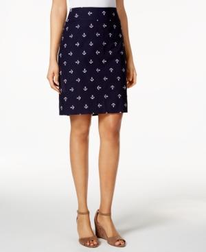Charter Club Embroidered Skort, Only At Macy's