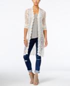 American Rag Crocheted Duster Cardigan, Only At Macy's
