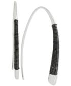 Robert Lee Morris Soho Two-tone Wire Wrap Threader Earrings