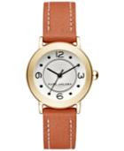 Marc Jacobs Women's Riley Tan Leather Strap Watch 28mm