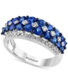 Effy Final Call Sapphire (1-3/4 Ct. T.w.) And Diamond (1/3 Ct. T.w.) Ring In 14k White Gold