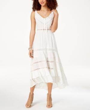 American Rag Juniors' Crochet-trimmed Peasant Dress, Created For Macy's
